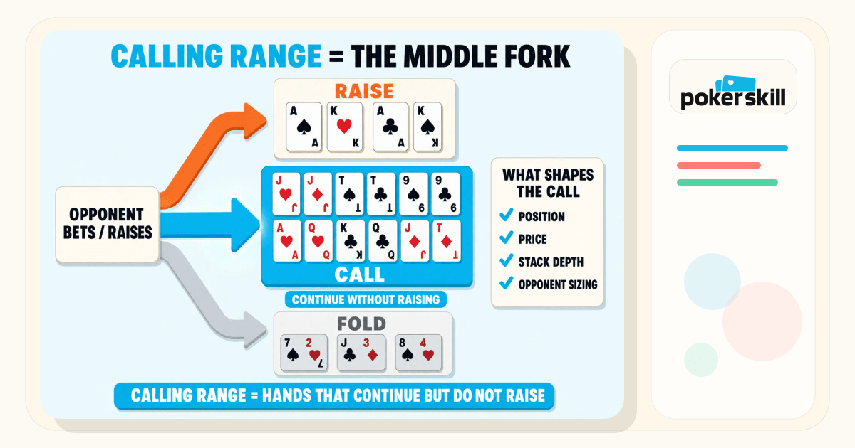 Calling Range in Poker: How to Build the Hands You Just Call With