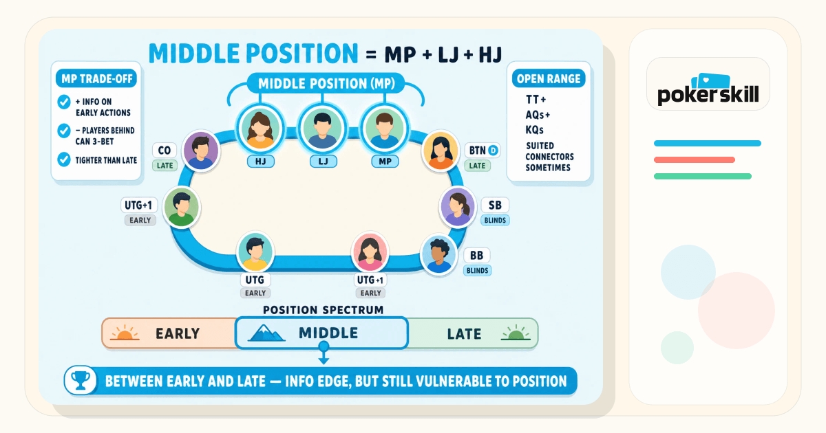 Middle Symbol Position Middle Position in Poker: Definition, Examples & Strategy
