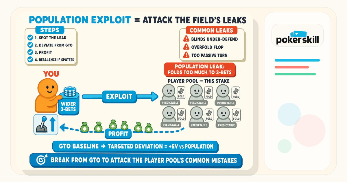 Population Exploit in Poker: Definition, Examples & Strategy