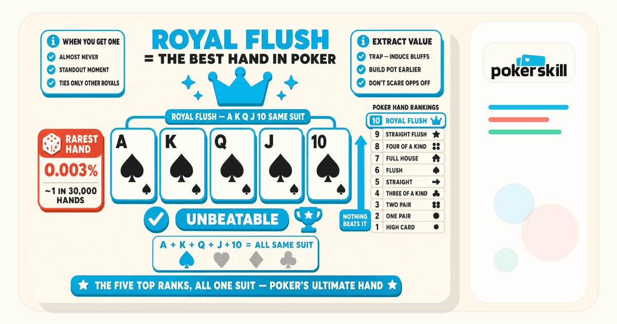 What Is a Royal Flush in Poker? Definition & Example | Poker Skill
